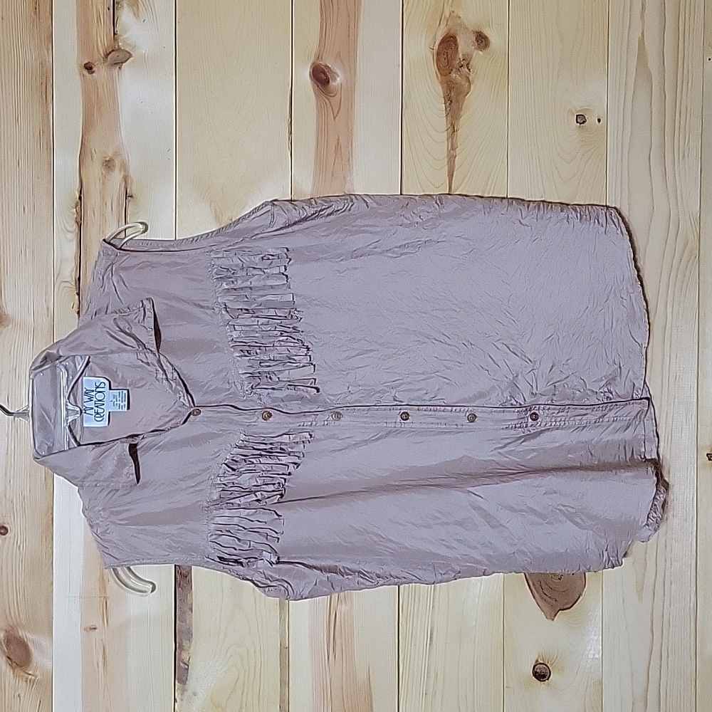 Retro silk tank with fringe